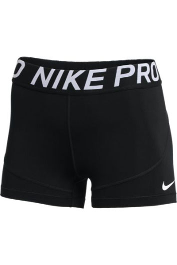 nike pro women's black shorts