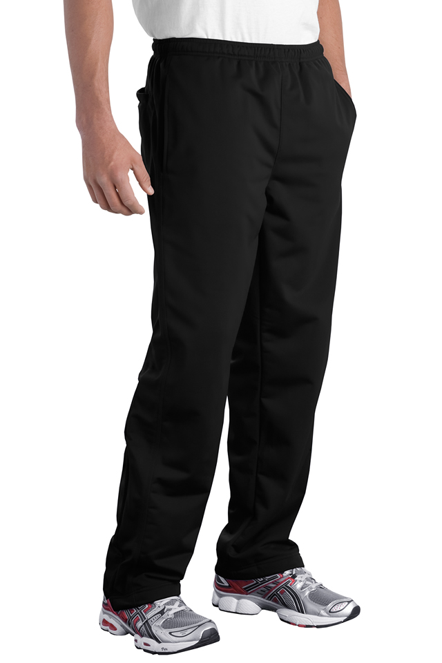Men's Large Tek Gear Hawk Grey Black Tricot Athletic Workout Pants
