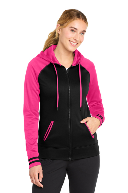 Sport-Tek® Women's Sport-Wick® Varsity Fleece Full-Zip Hooded Jacket