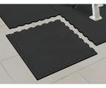 Black Rubber Gym Tiles