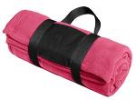 Fleece Blanket with Carrying Strap Fleece Blanket with Carrying Strap